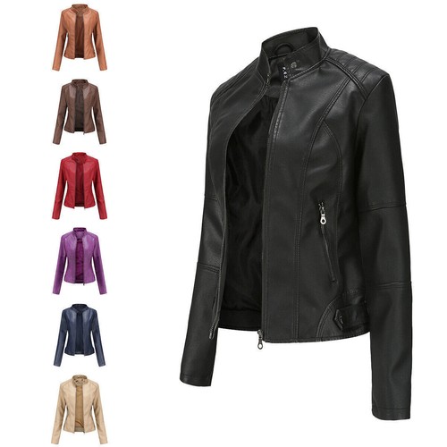 Women biker jacket slim ladies - jacket,