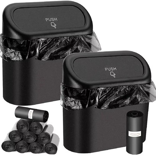 Car trash can with lid - car,