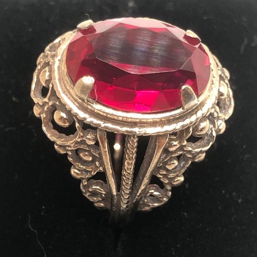 Vintage gilding soviet ring - gilding,