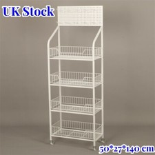 4 Tier Shop Retail Shelf Grid Retail Display Shelf Merchandise Display Rack UK