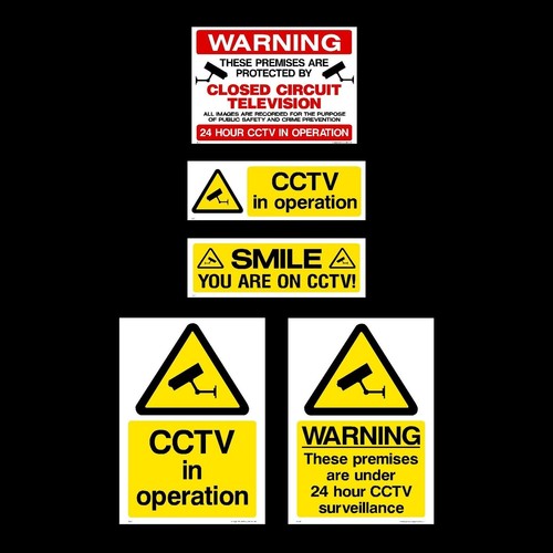 Cctv sign sticker - sign,, sticker,