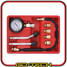 KIT TESTER COMPRESSIONE MOTORE A BENZINA MANOMETRO PRESSIONE CILINDRI AUTO MOTO