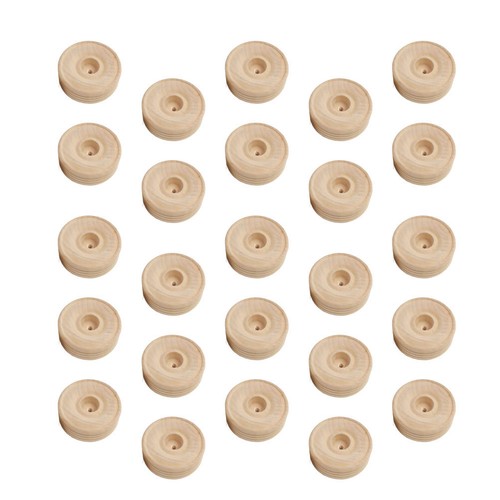 Pcs small wooden round - 35,