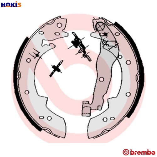 Brake shoe set - 68, 511