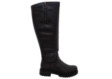 Rieker Leather Long Boots Women's Black Knee High Boots Shoe Size 3 4 5 6 7 8