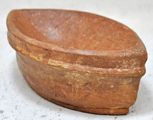 Antique sand stone oval kharal - antique,