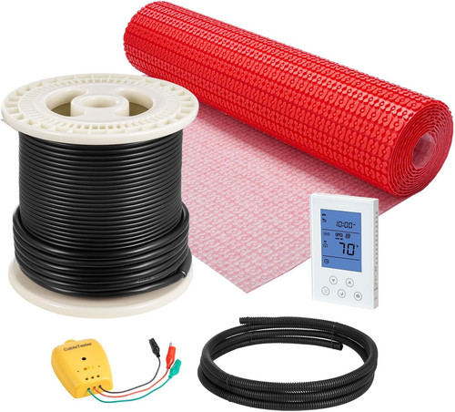 Floor heating mat system 50 - floor,
