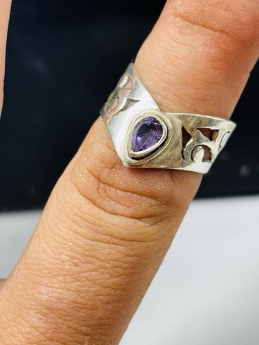 Vintage silver and - , amethyst