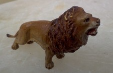 Miniature 6.5cm long Cold Painted Bronze Figure of a Lion Weighing 36 grams