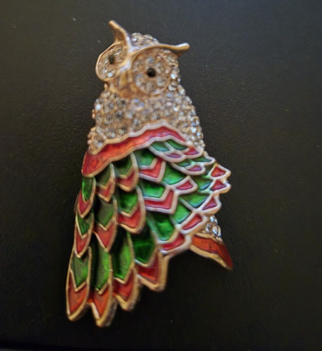 Elegant owl brooch - elegant,