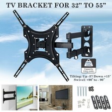 Swivel TV Wall Mount Bracket For 26 32 40 42 50 52 55 Inch 3D LCD LED Plasma UK