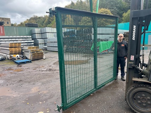 Site gate yard gates steel - yard,