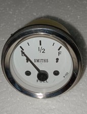 Smiths 52 mm Fuel Gauge White