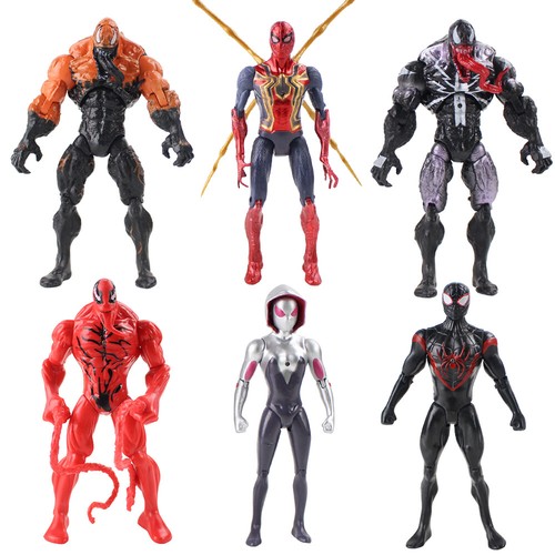 6pcs marvel spider man black - 6pcs,