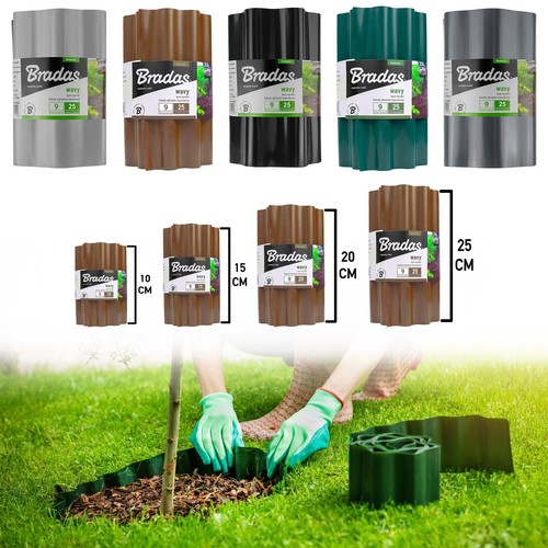 Garden lawn edging wall - edging,