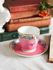 Brown Westhead Moore Minton Pink Tea Cup And Saucer Porcelain England