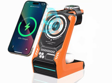 15W 3-in-1 Magnetic Wireless Charger for iPhone, Samsung, and Apple Watch uk