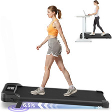 8Km/h Walking Pad with Incline, Portable Under Desk Treadmill with 6.5% Incline