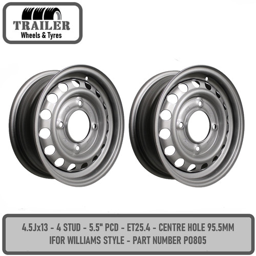 Trailer wheel rim x - 4.5j, 13
