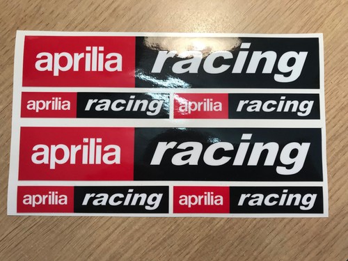 Aprilia racing stickers - 6x,