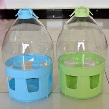 Pet Drinker Pigeons Birds Water Pot Container Dispenser Feeding Supplies Clear