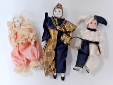 3x Pierrot Collectors Dolls