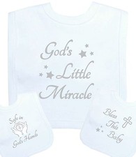 BabyPrem Baby Bib White