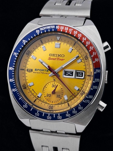Seiko pogue yellow dial speed - seiko,