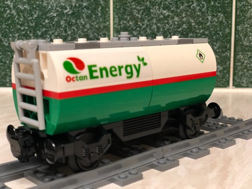Lego train custom - train, oil