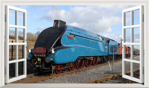 Mallard locomotive steam train - mallard,