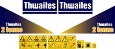 NEW STYLE THWAITES 2 TONNE DUMPER DECAL STICKER SET
