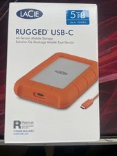 LaCie Rugged 5TB Portable Hard Drive MOBILE STORAGE BRAND NEW