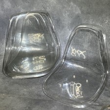 4 Plastic Clear Acrylic Chairs Set Modern Dining Seats ONLY (no Bases)