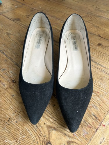 Bennett black suede kitten - bennett,