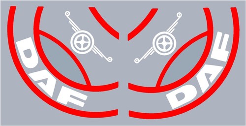Daf top white - /red, window