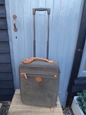 BRICS pebble  Leather suitcase / carry on - Bric's pull along suitcase (SC