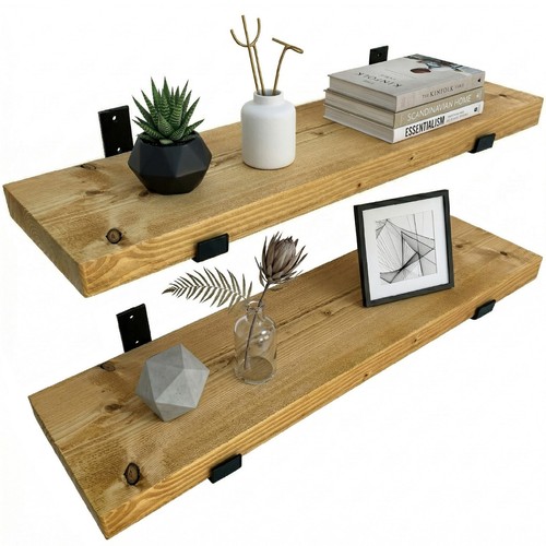Wooden board wall shelf - board,