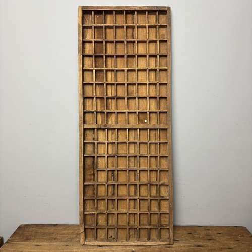 Vintage wooden printers tray - wooden,