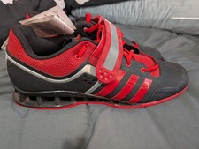 Adidas Adipower red and black weightlifting shoes Size 14 UK New