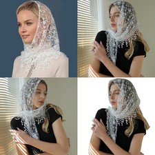 Fashion Flower Head Scarf Lace