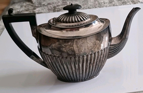 Silver plate fluted sheffield - plate,