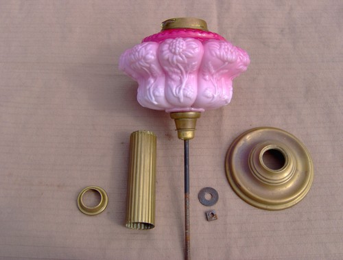 Victorian oil lamp embossed - oil,
