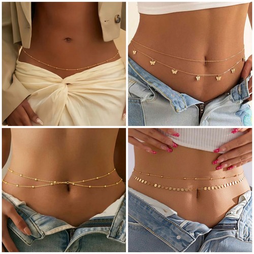 Gold waist belly chain 5 - waist,