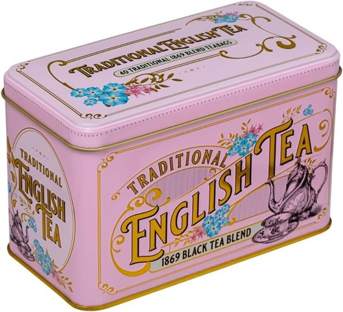 Vintage victorian tea - vintage, tin