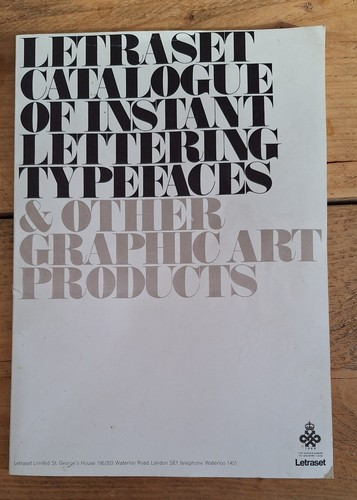 Letraset catalogue lettering - -,