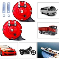 12V Electric Air Horn for Car Truck Boat Motorcycle Dual Tone Trumpet Super Loud
