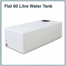 60 LITRE FLAT WATER TANK STORAGE TANK  5 INCH LID WT079F IN STOCK QUICK DELIVERY