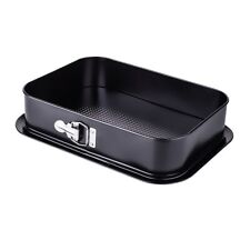 Baking Tin Tray Form Non Stick Black Rectangle Shape 34 x 24 cm Cake Bakeware