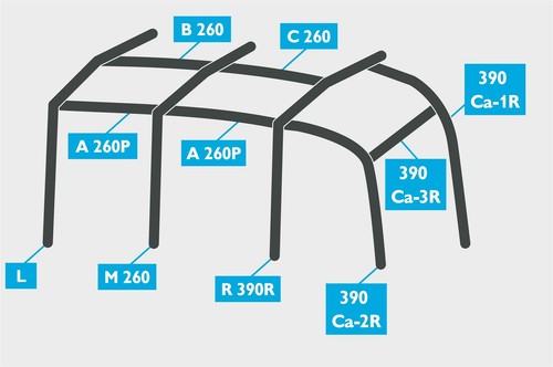 Replacement air poles - air, for