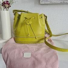 Radley  Leather  Crossbody Shoulder Bag Drawstring Bucket "Curtain Road" Green 